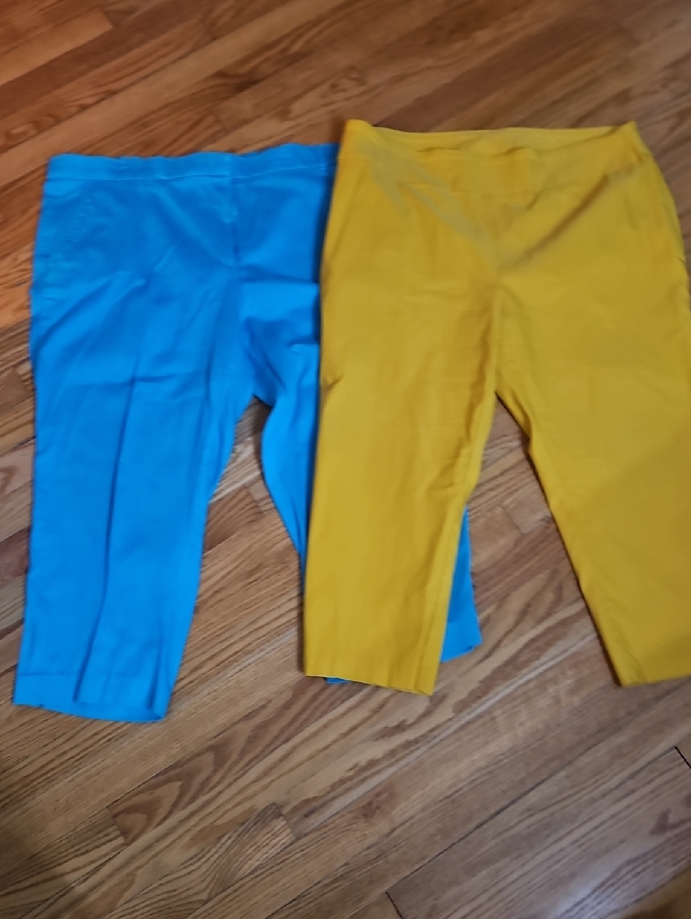 George Blue and Cato Yellow Capri Leggings Size 18w